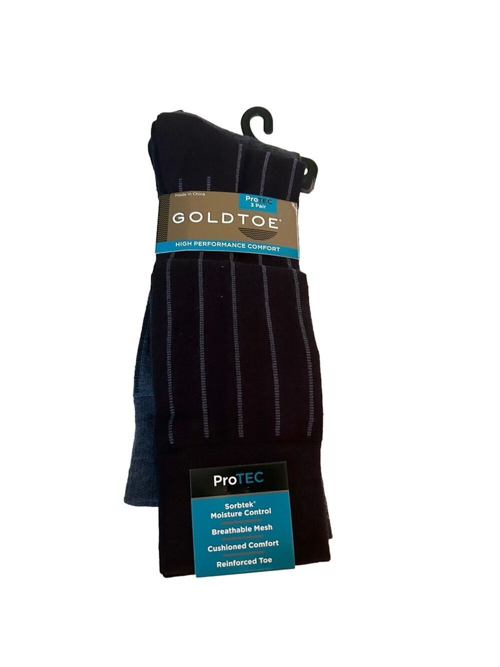 Gold toe Men’s Casual Dress Crew Socks 3 Pack NWT